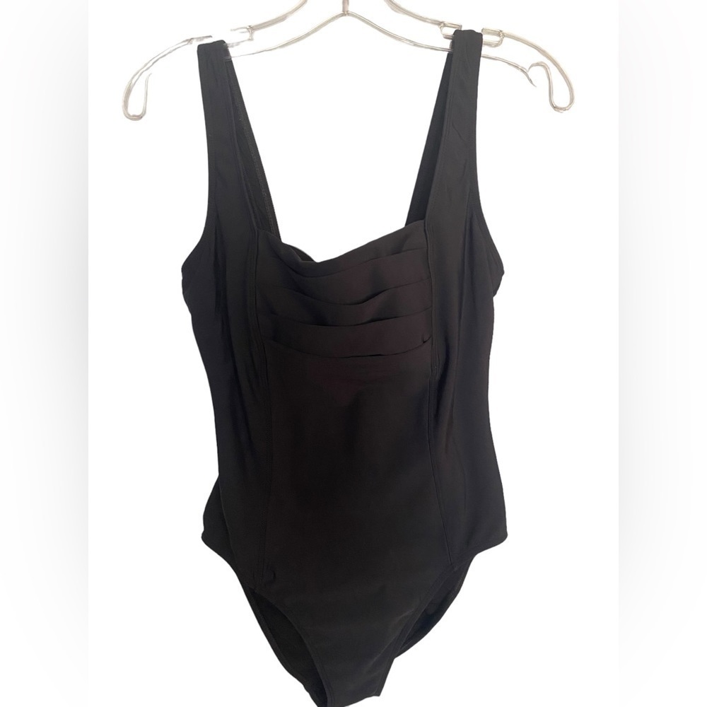 SHAPE FX Size 10 Black one Piece SwimSuit Womens